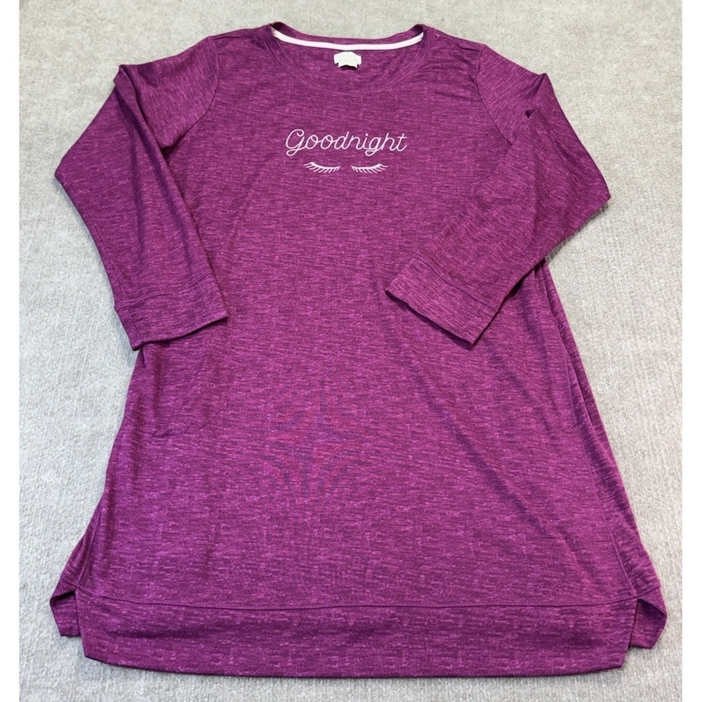 Kate Spade Women XL Nightgown "goodnight" Comfy Sleepwear Pockets